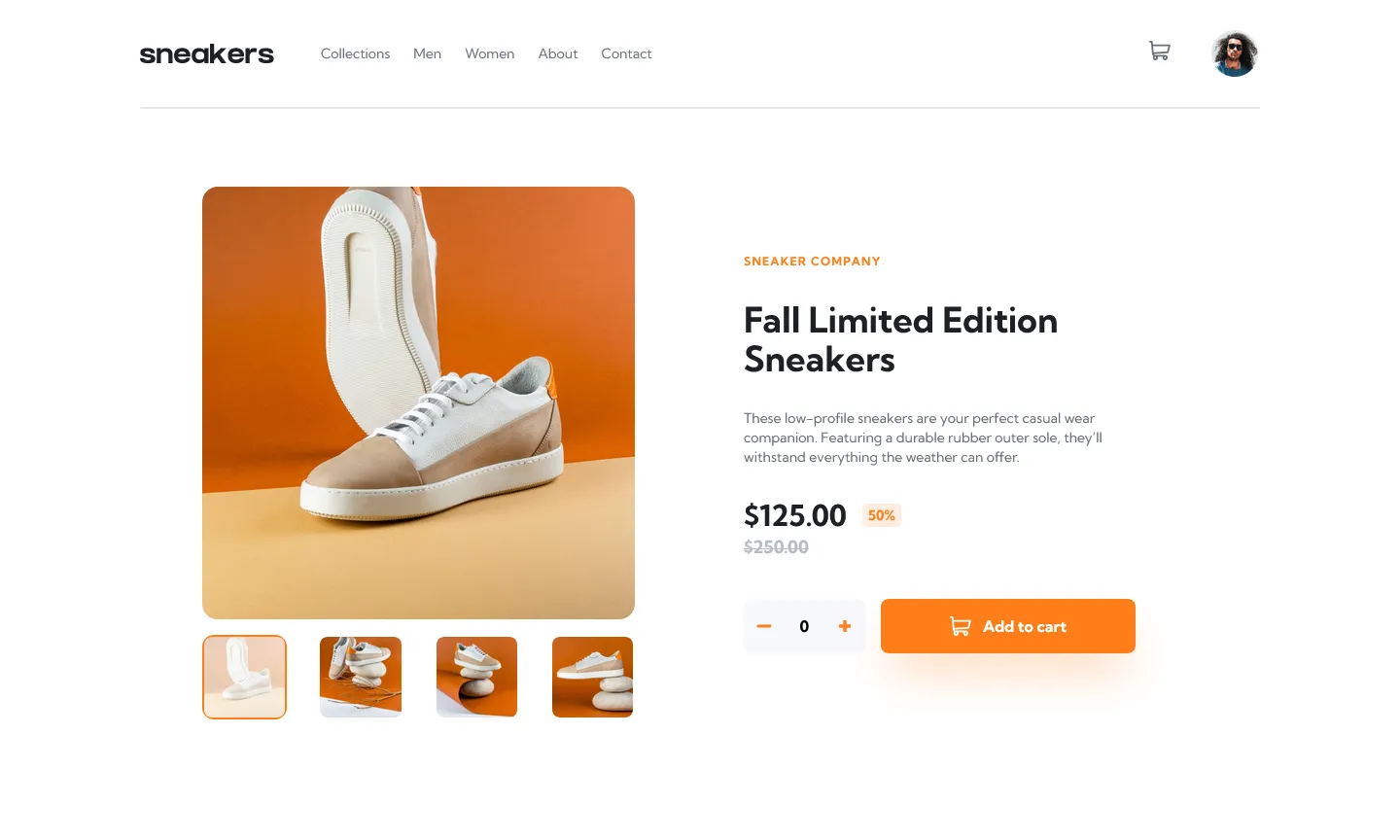 Ecommerce Product Page preview