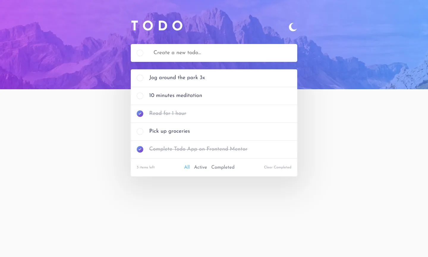 Todo App preview